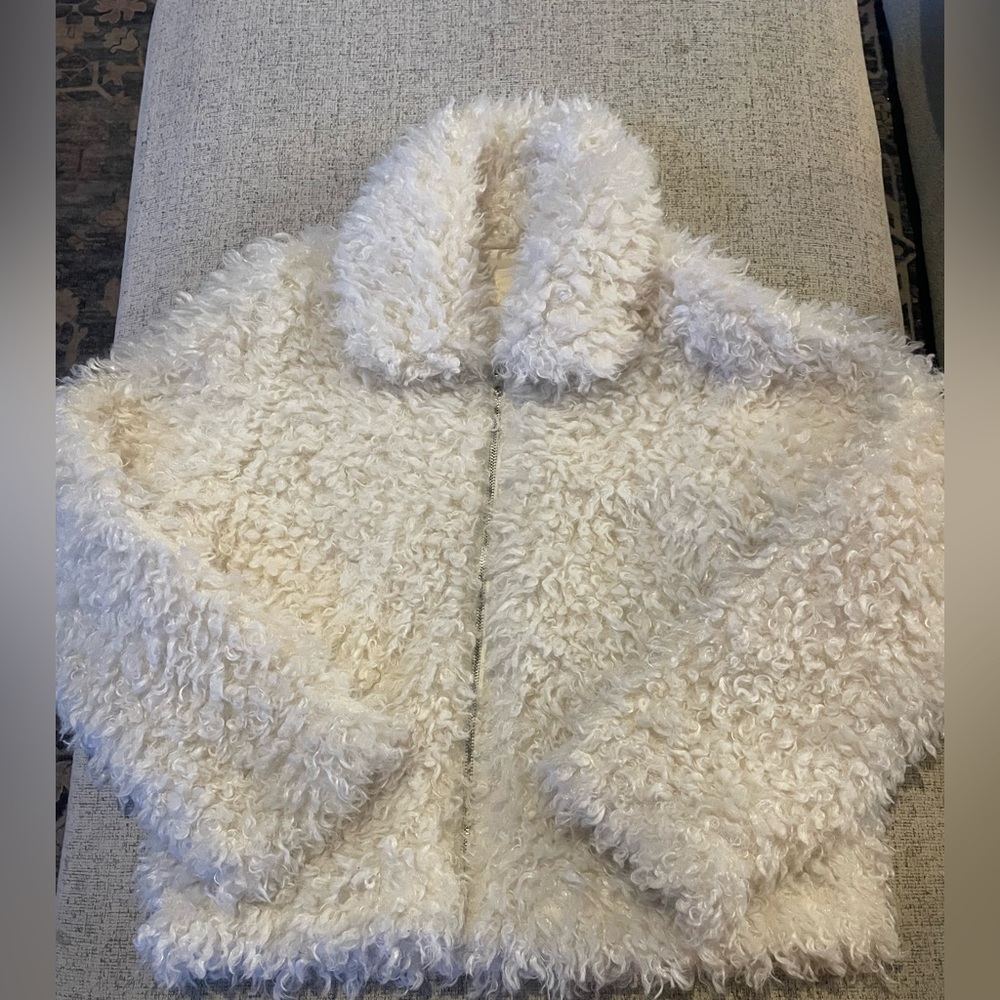 Fluffy Ladies White jacket